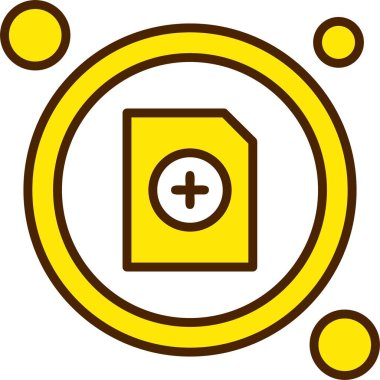 Beyaz Arkaplanda Yeni Dosya Simgesi İzole Edildi 