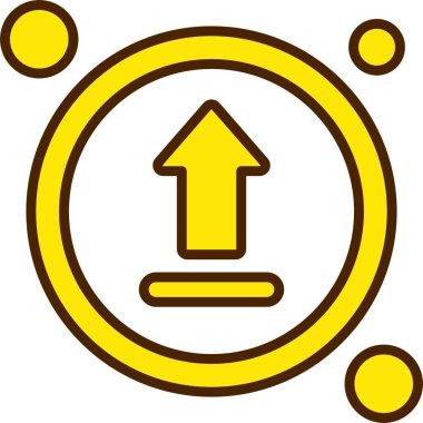 Düğme ok ikonu vektör resimlemesi yükle 