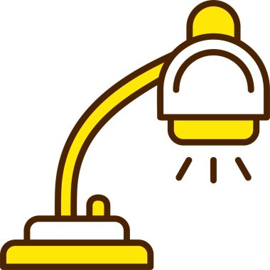 Işık lambası simgesi, vektör illüstrasyonu 