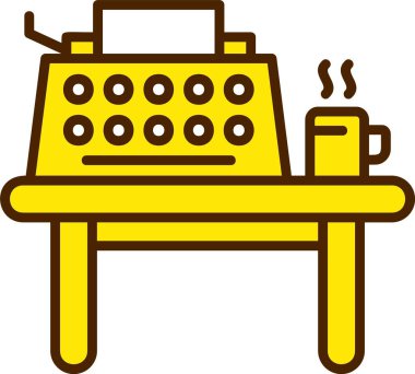 Masa simgesi beyaza izole ediliyor