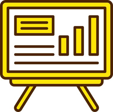 Etkileşimli beyaz tahta simge vektör çizimi 