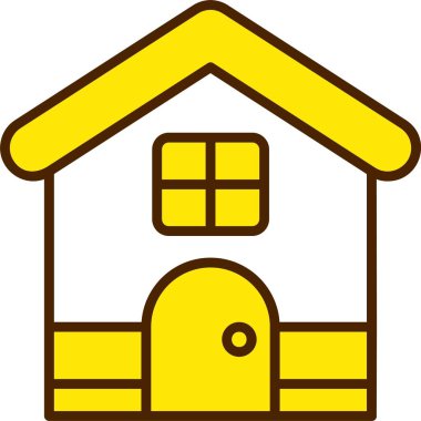 ev web simgesi basit illüstrasyon