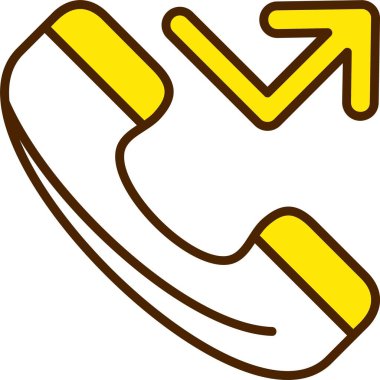 Cevapsız çağrı. Web simgesi basit illüstrasyon