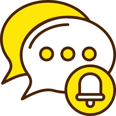 Sessiz Kip Simgesi, Renkli Vektör İllüstrasyonu