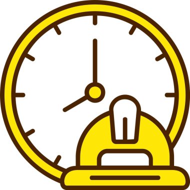 çalar saat simge vektör çizim 