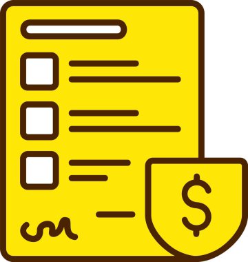 Emeklilik planı düz çizgi simgesi