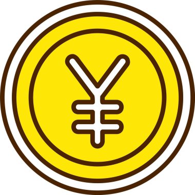 yen simge vektör illüstrasyonu
