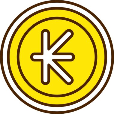  Lao Kip simge vektör çizimi