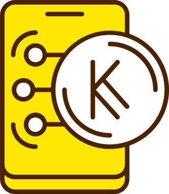 Kenya Şilin ikon vektör illüstrasyonu