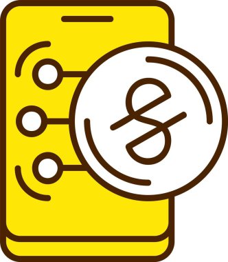 Özbekistan Som para birimi simgesi, vektör illüstrasyonu