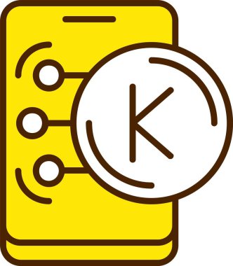  Myanmar Kyat ikon vektör illüstrasyonu