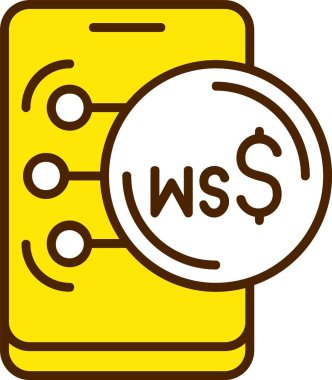 Samoan Tala simge vektör illüstrasyonu