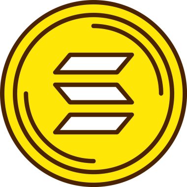 Solana logo web simgesi vektör illüstrasyonu 