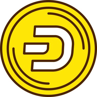 Dash logo web simgesi vektör çizimi 