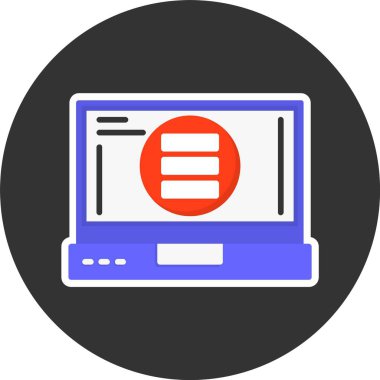 menü web simgesi basit illüstrasyon    