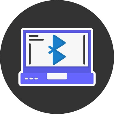 bluetooth. Web simgesi basit illüstrasyon