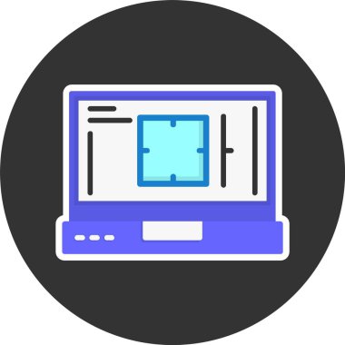 kamera düz simgesi, vektör illüstrasyonu