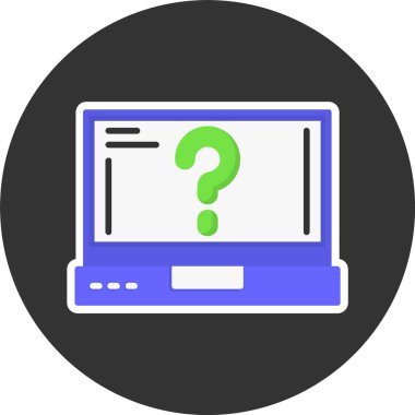 soru işareti simgesi, vektör illüstrasyonu 