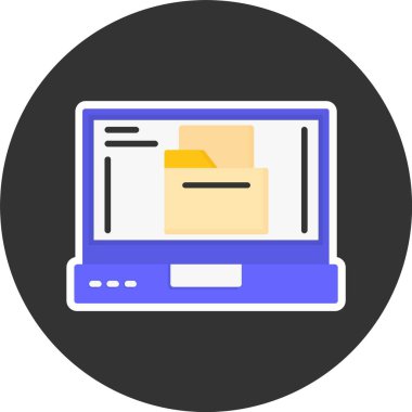 Dosya. Web simgesi basit illüstrasyon