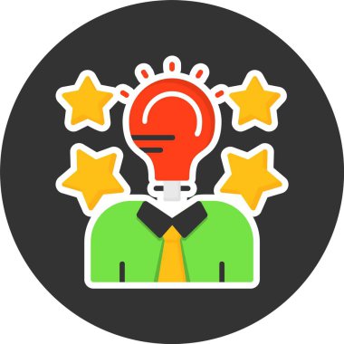 Yetenek Web Simgesi, Basit İllüstrasyon