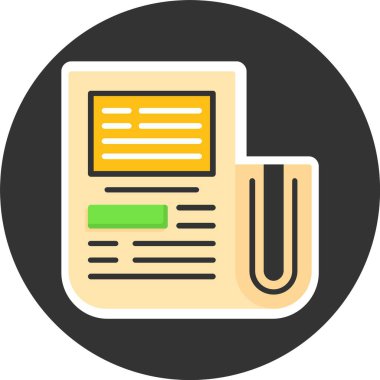 Gazete Web Simgesi, Basit Resimler