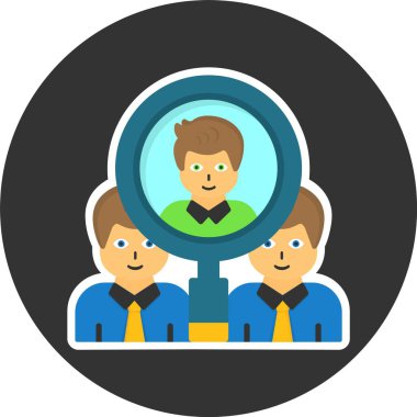 Yetenek Havuzu Web Simgesi, Basit İllüstrasyon