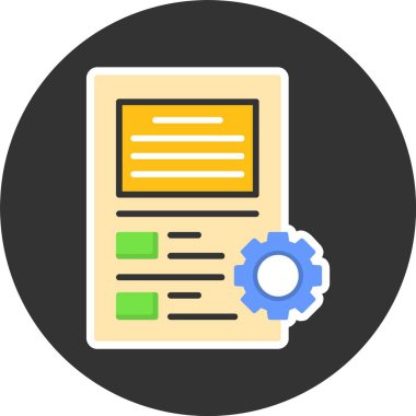 Pano simgesi, basit vektör illüstrasyonu