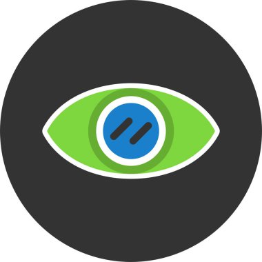 Göz Ağı simgesi, basit illüstrasyon