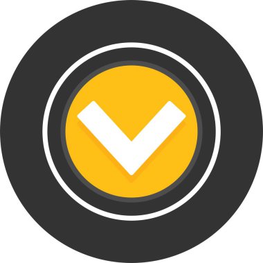 Sembol Aşağı Ağ simgesi vektörü 