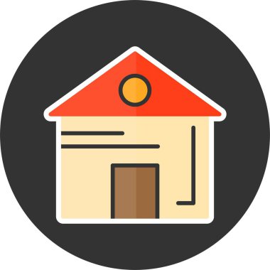 ev web simgesi, basit illüstrasyon