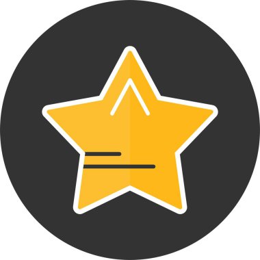 Yıldız web simge vektör çizim 