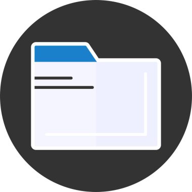 Dosya. Web simgesi basit illüstrasyon