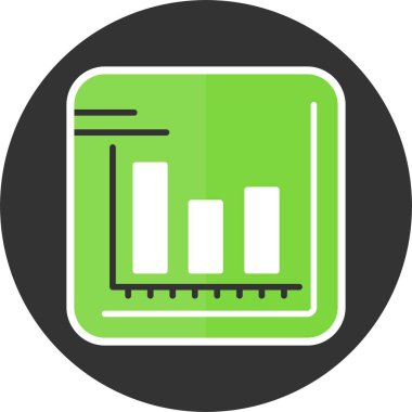 analitik grafik veri simgesi vektör illüstrasyonu