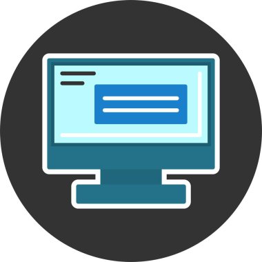 bilgisayar simgesi, vektör illüstrasyonu