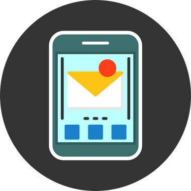 e- posta web simgesi, vektör illüstrasyonu