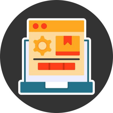 Ürün web simgesi beyaz arkaplanda izole 