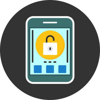 akıllı telefon simgesi, vektör illüstrasyonu basit tasarım