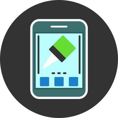 Pin ağ simgesi, basit vektör illüstrasyonu