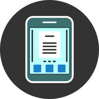 Belge. Web simgesi basit illüstrasyon 