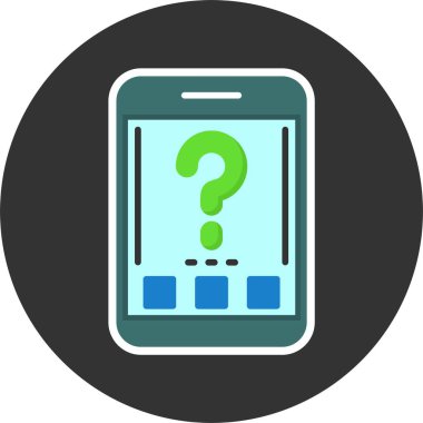 soru işareti simgesi, vektör illüstrasyonu 