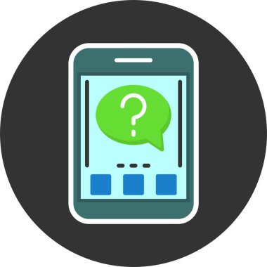 akıllı telefon simgesi, vektör illüstrasyonu basit tasarım