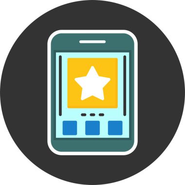 akıllı telefon simgesi, vektör illüstrasyonu basit tasarım