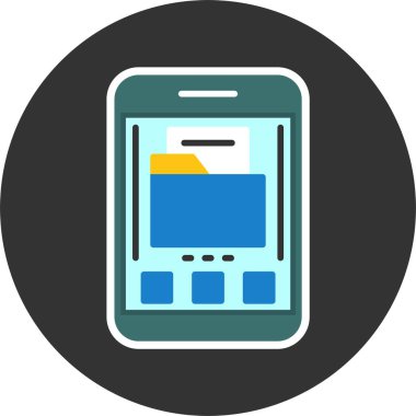 Dosya. Web simgesi basit illüstrasyon