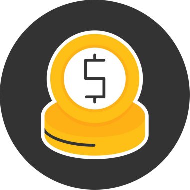 Sikkeler Web Simgesi, Basit Resimler