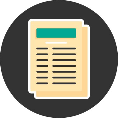 Banka Bildirimi simgesi, vektör illüstrasyonu