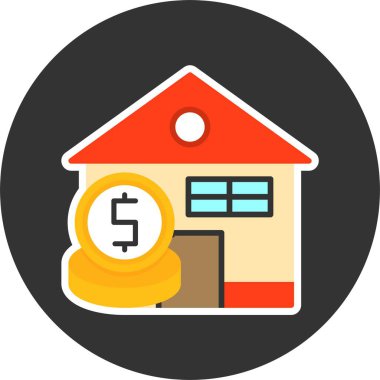 İpotek ağ simgesi vektörü 