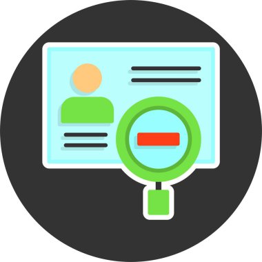 Kimlik hırsızlığı Web Simgesi, Basit İllüstrasyon