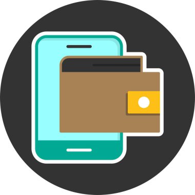 Taşınabilir cüzdan Web Simgesi, Basit Resimler