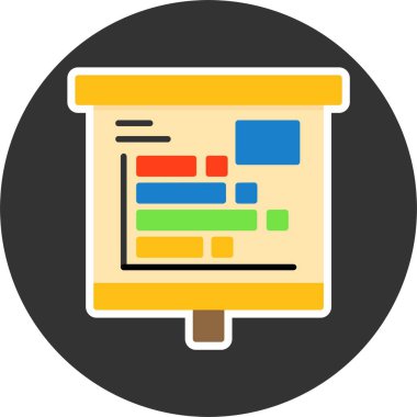 çubuk çizelgesi vektör illüstrasyonu 