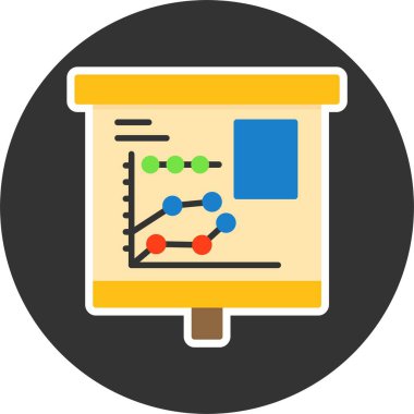 analitik grafik veri simgesi vektör illüstrasyonu